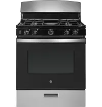 Ge 30 Series Stainless Steel 30" Gas Range