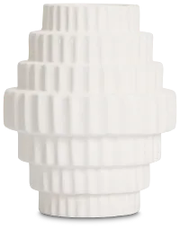 Jaxx White Medium Vase