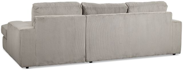 Charlie Gray Fabric Right Chaise Sectional