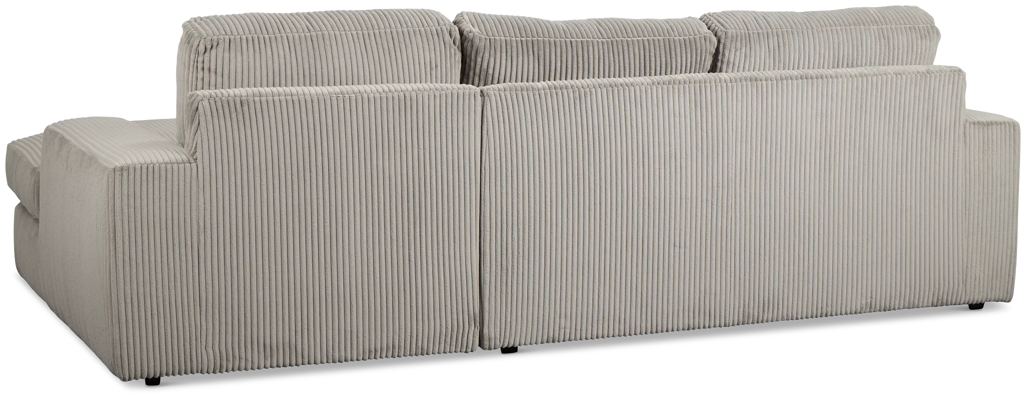 Charlie Gray Fabric Right Chaise Sectional