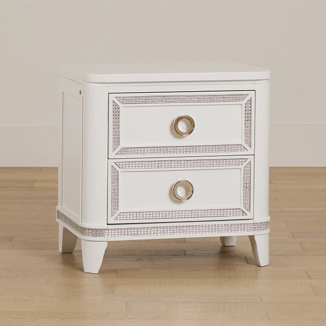 Milan White Youth Nightstand