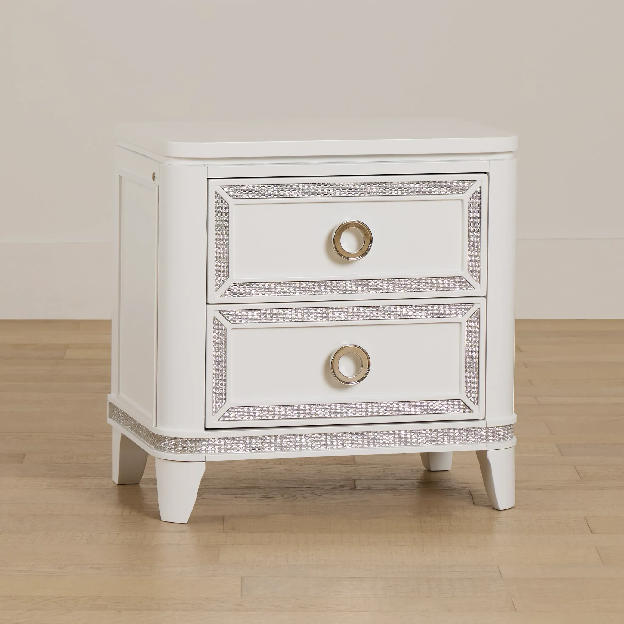 Milan White Youth Nightstand