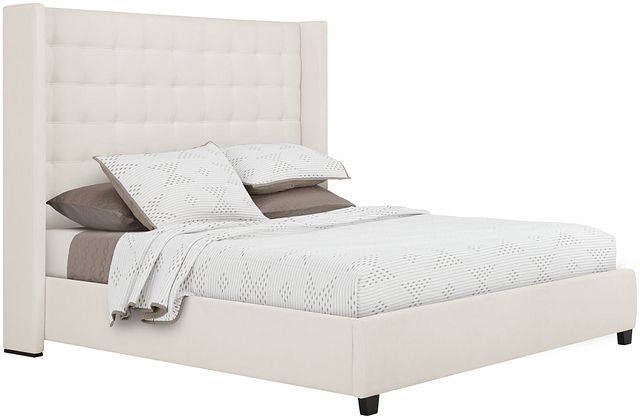 Marco White Uph Platform Bed