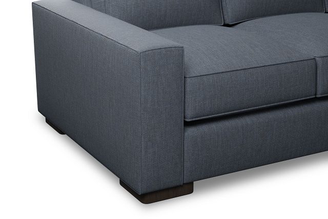 Edgewater Victory Dark Blue 84" Sofa W/ 3 Cushions