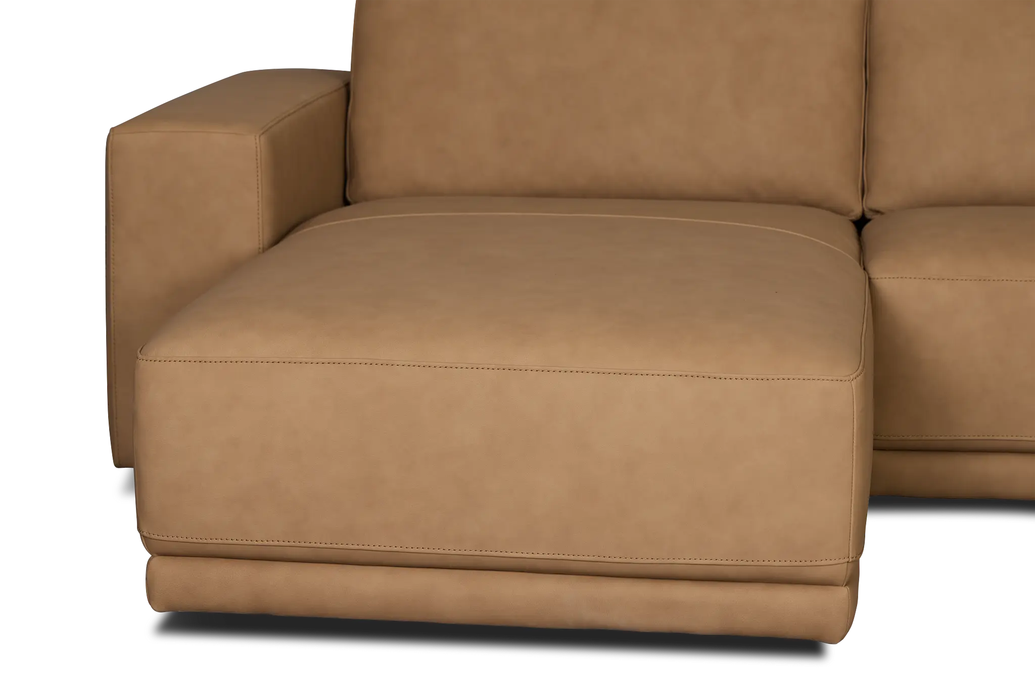 Kellan Light Brown Leather Large Left Chaise Sectional Kellan Light Brown Leather Large Left Chaise Sectional