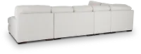 Veronica White Down Large Right Chaise Sectional