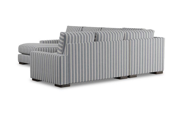 Edgewater Sea Lane Dark Blue Medium Left Chaise Sectional