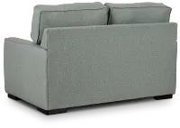 Austin Green Fabric Loveseat