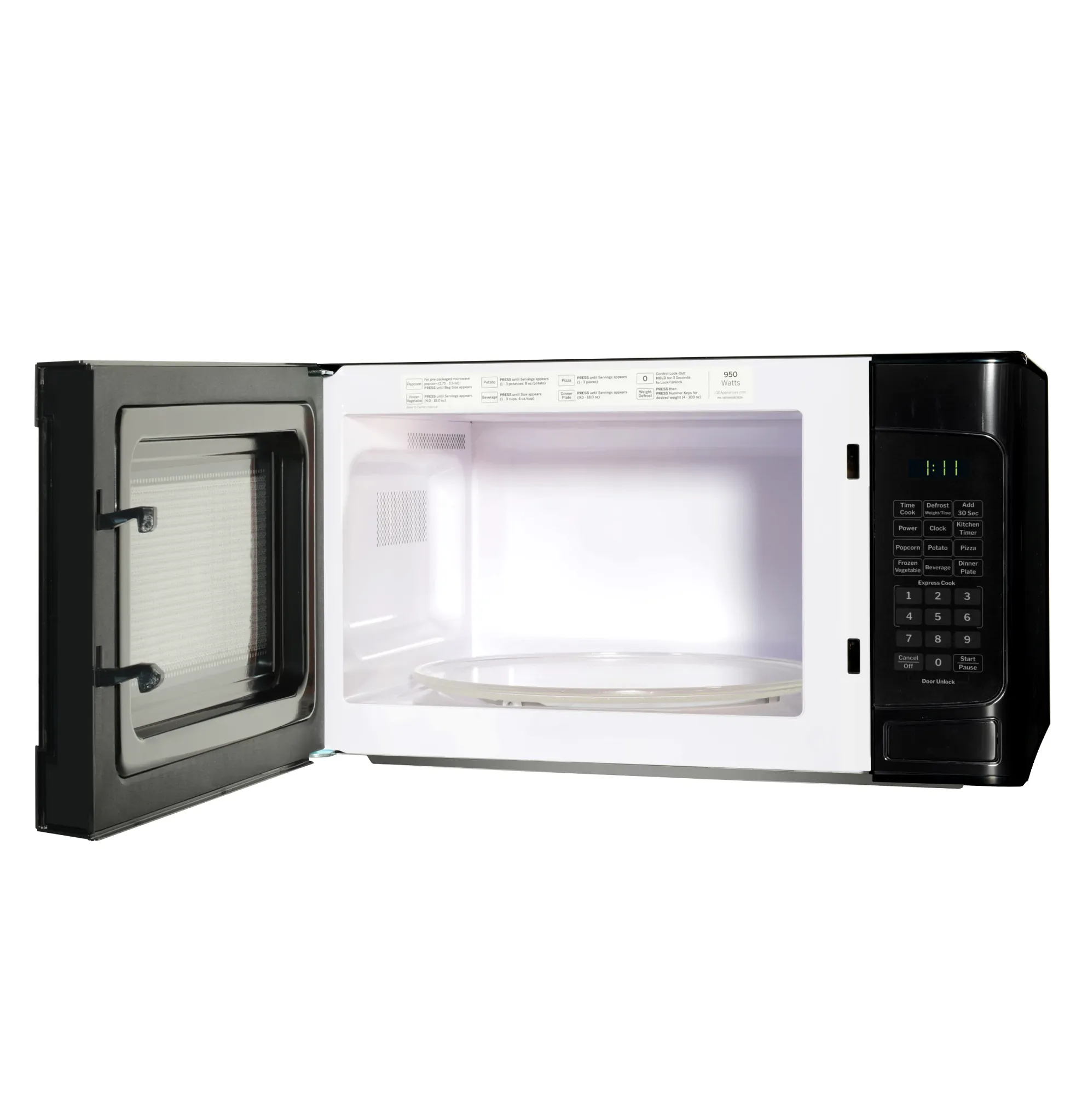 Ge Profile 11 Series Black Countertop Microwave