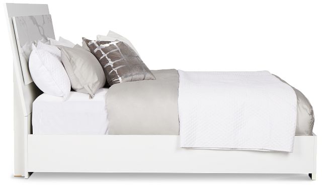 Modena White Platform Bed