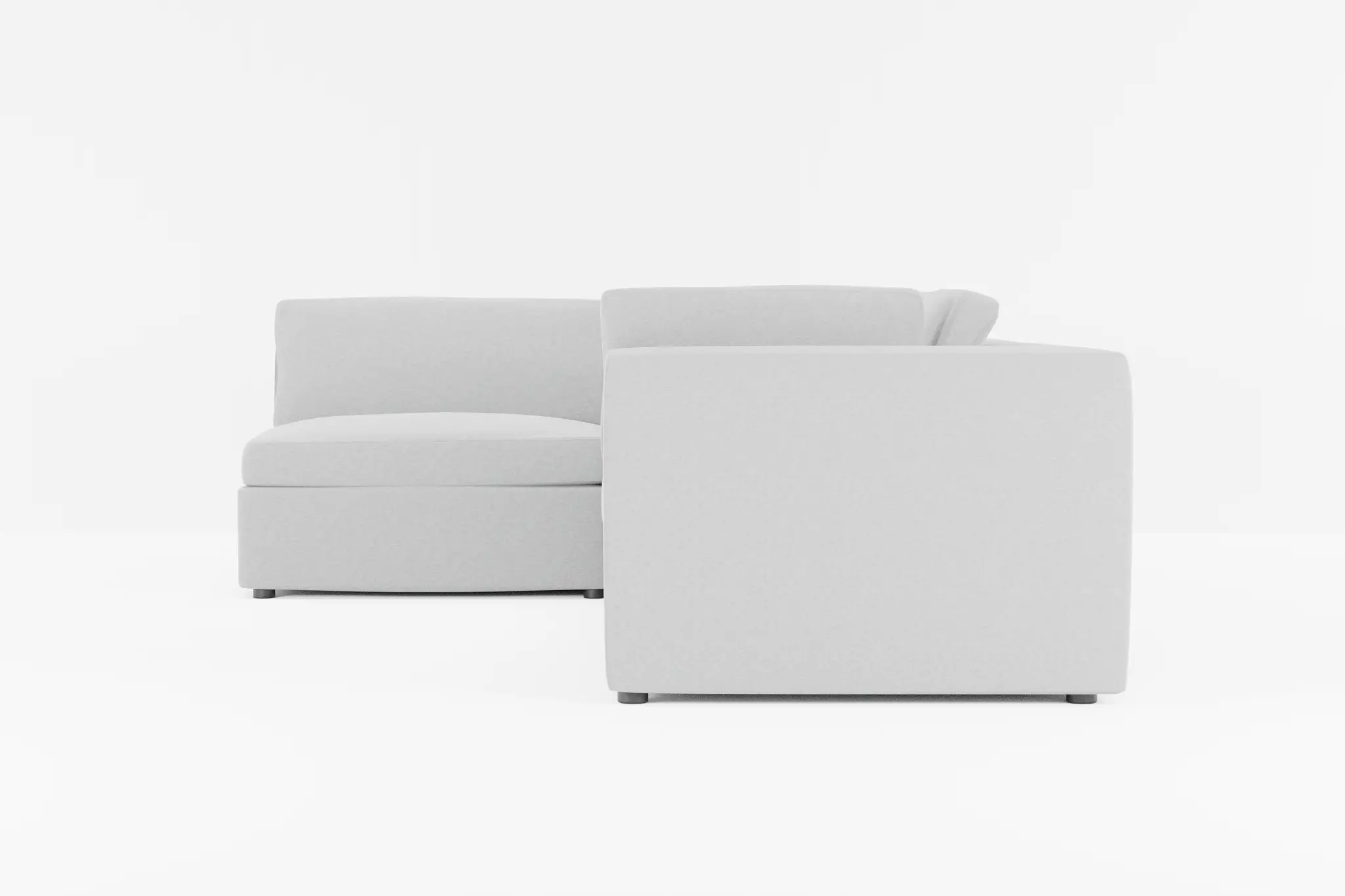 Destin Suave Gray Fabric 4-piece Modular Sectional Destin Suave Gray Fabric 4-piece Modular Sectional