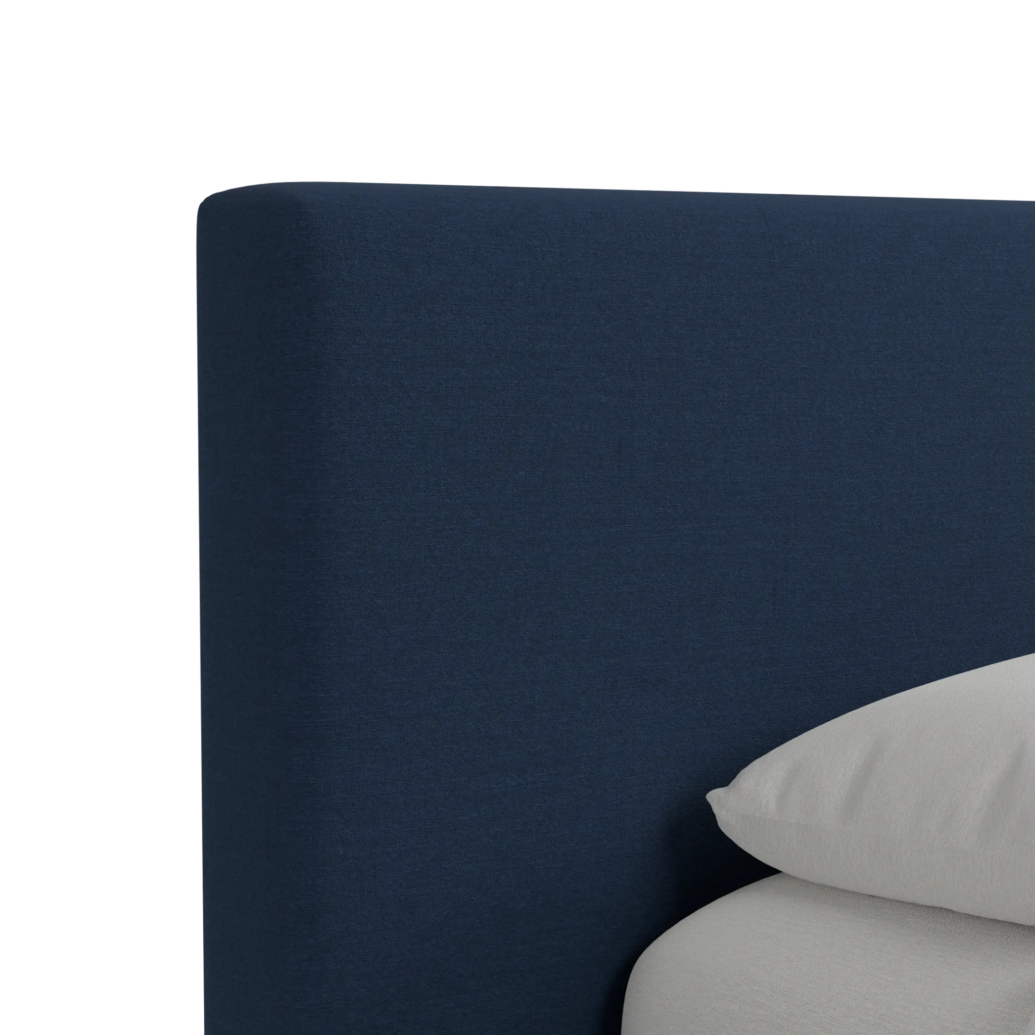 Grayton Peyton Dark Blue 44" Upholstered Platform Bed Grayton Peyton Dark Blue 44" Upholstered Platform Bed
