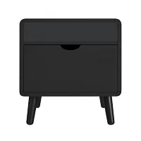 Rupin Black Square End Table