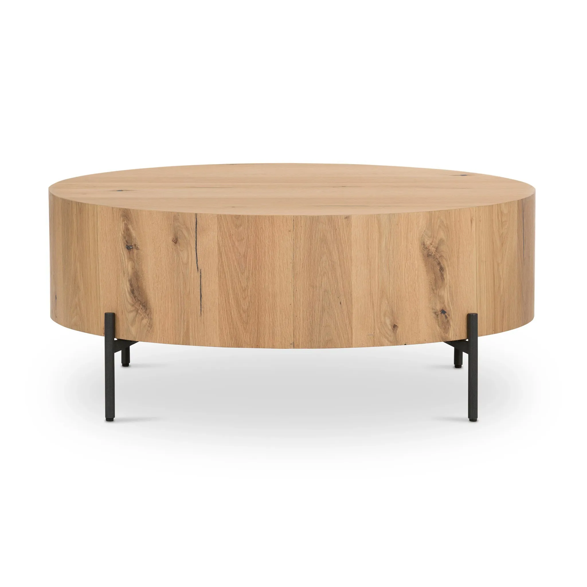 Four Hands Reni Light Tone Round Coffee Table