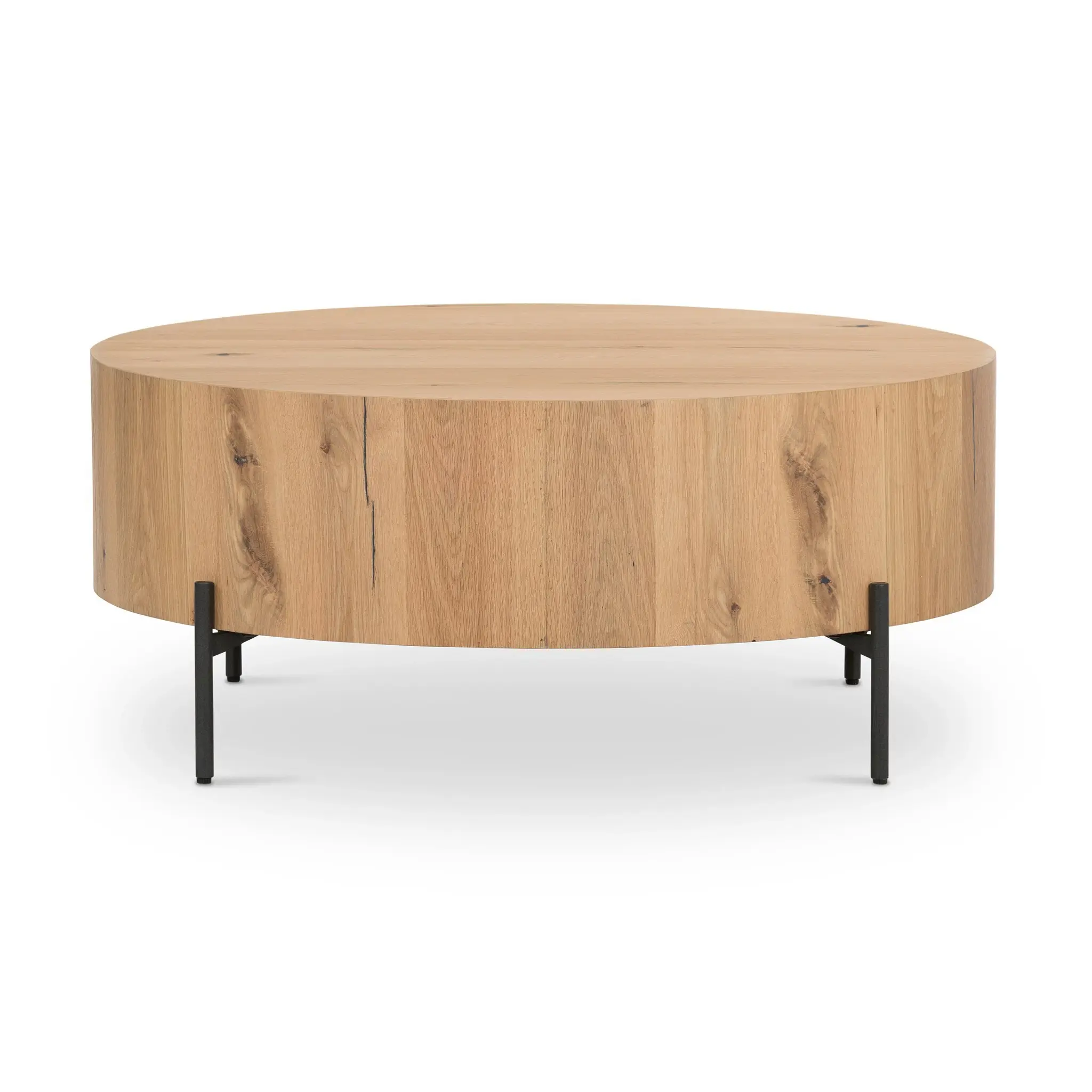 Four Hands Reni Light Tone Round Coffee Table Four Hands Reni Light Tone Round Coffee Table