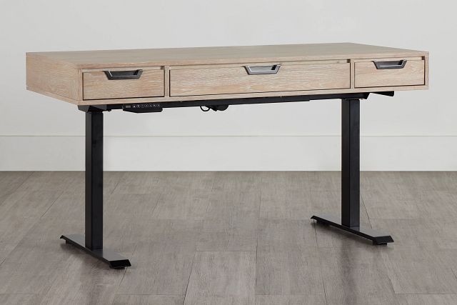 Burbank Light Tone Height Adjustable Standing Desk