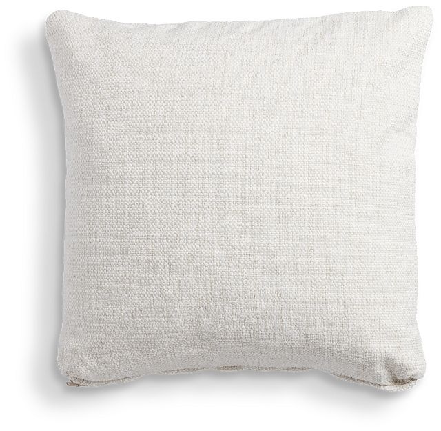 Austin White 18" Accent Pillow