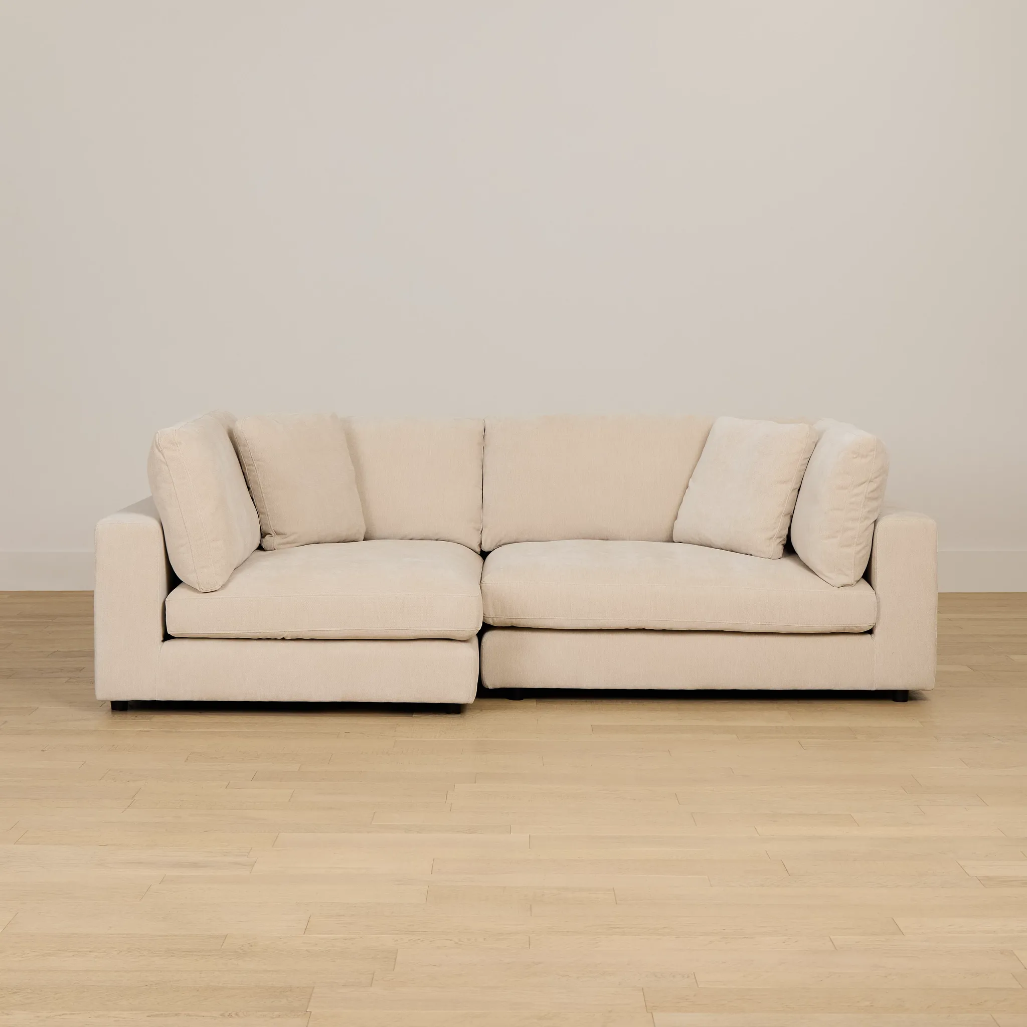 Lounge Light Beige Fabric Left Chaise Sectional