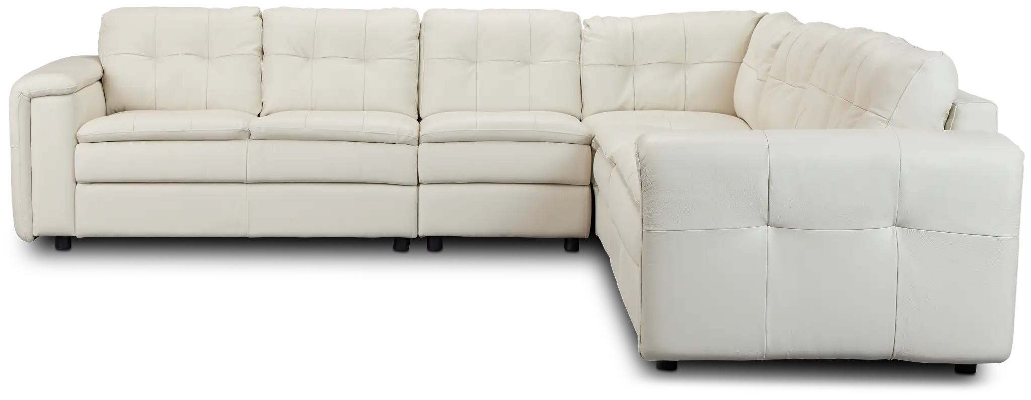 Rowan Light Beige Leather Large Two-arm Sectional Rowan Light Beige Leather Large Two-arm Sectional