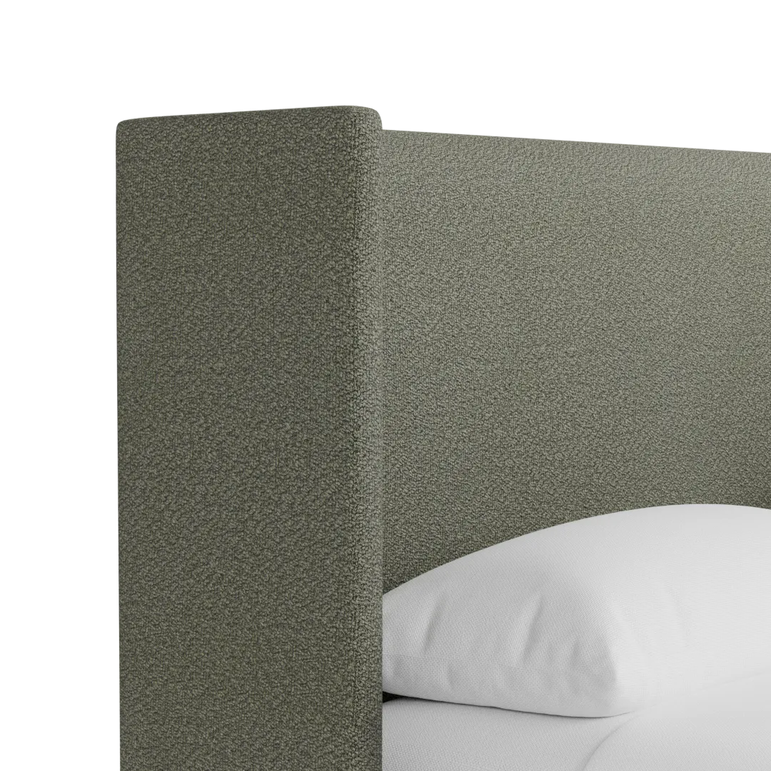 Captiva Sutton Green 48" Upholstered Shelter Bed