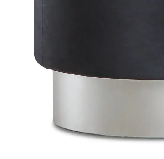 Asti Black Accent Stool Asti Black Accent Stool