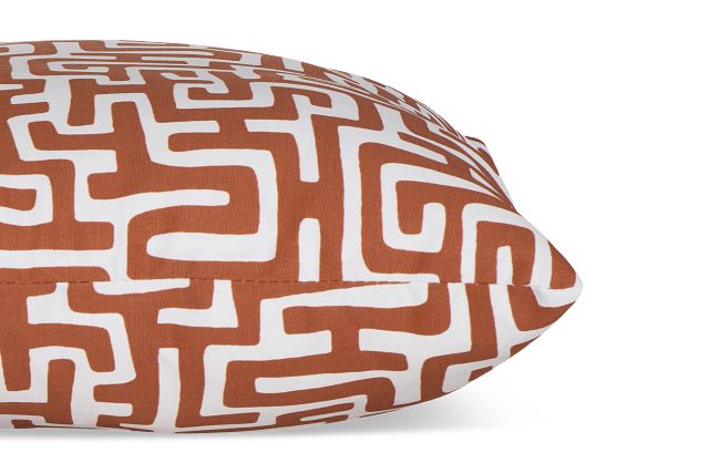 Enid Dark Orange 20" Indoor/outdoor Accent Pillow