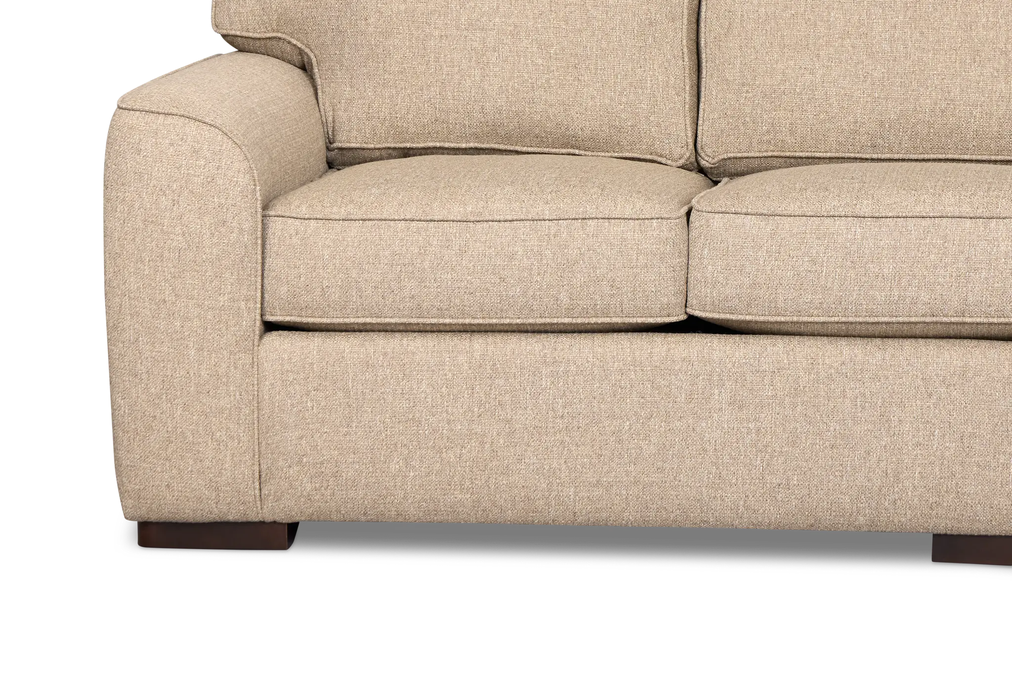 Sinclair Brown Fabric Large Two-arm Sectional Sinclair Brown Fabric Large Two-arm Sectional