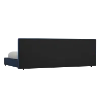 Grayton Peyton Dark Blue 44" Upholstered Platform Bed