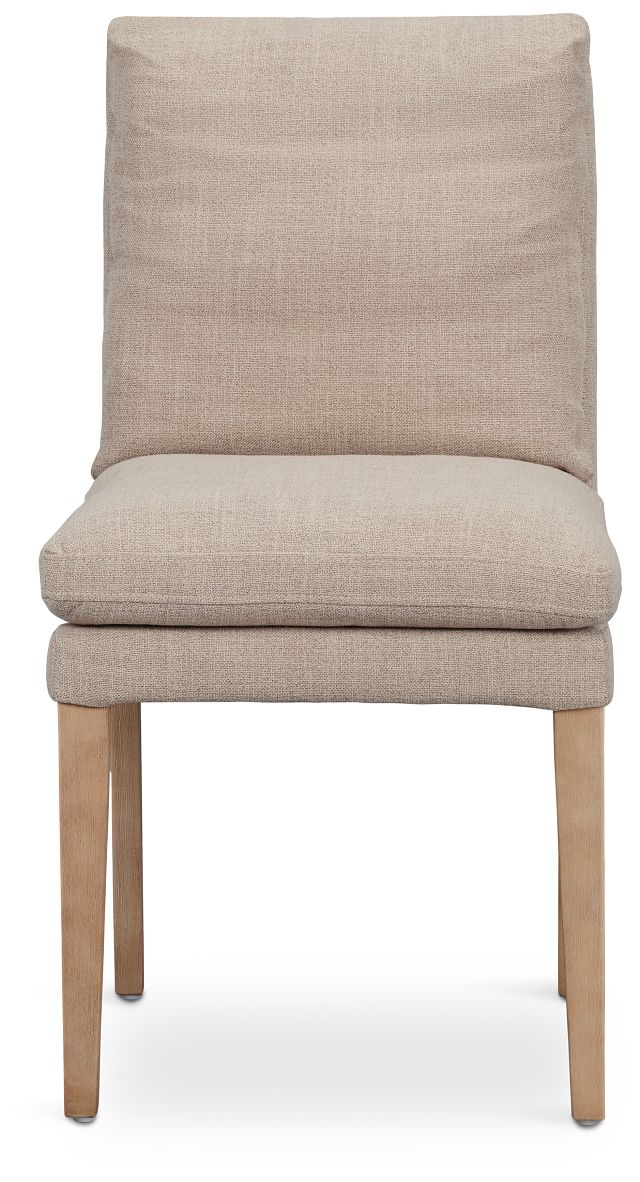 Willow Beige Fabric Upholstered Side Chair