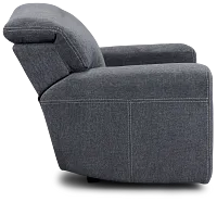 Callum Dark Gray Fabric Recliner