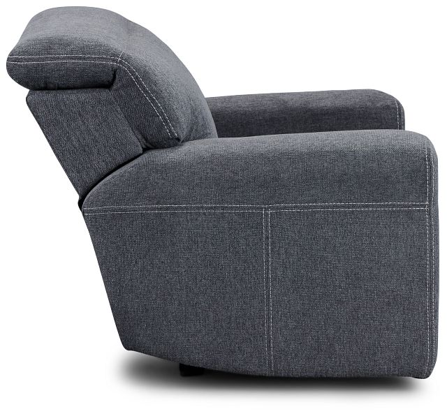 Callum Dark Gray Fabric Recliner