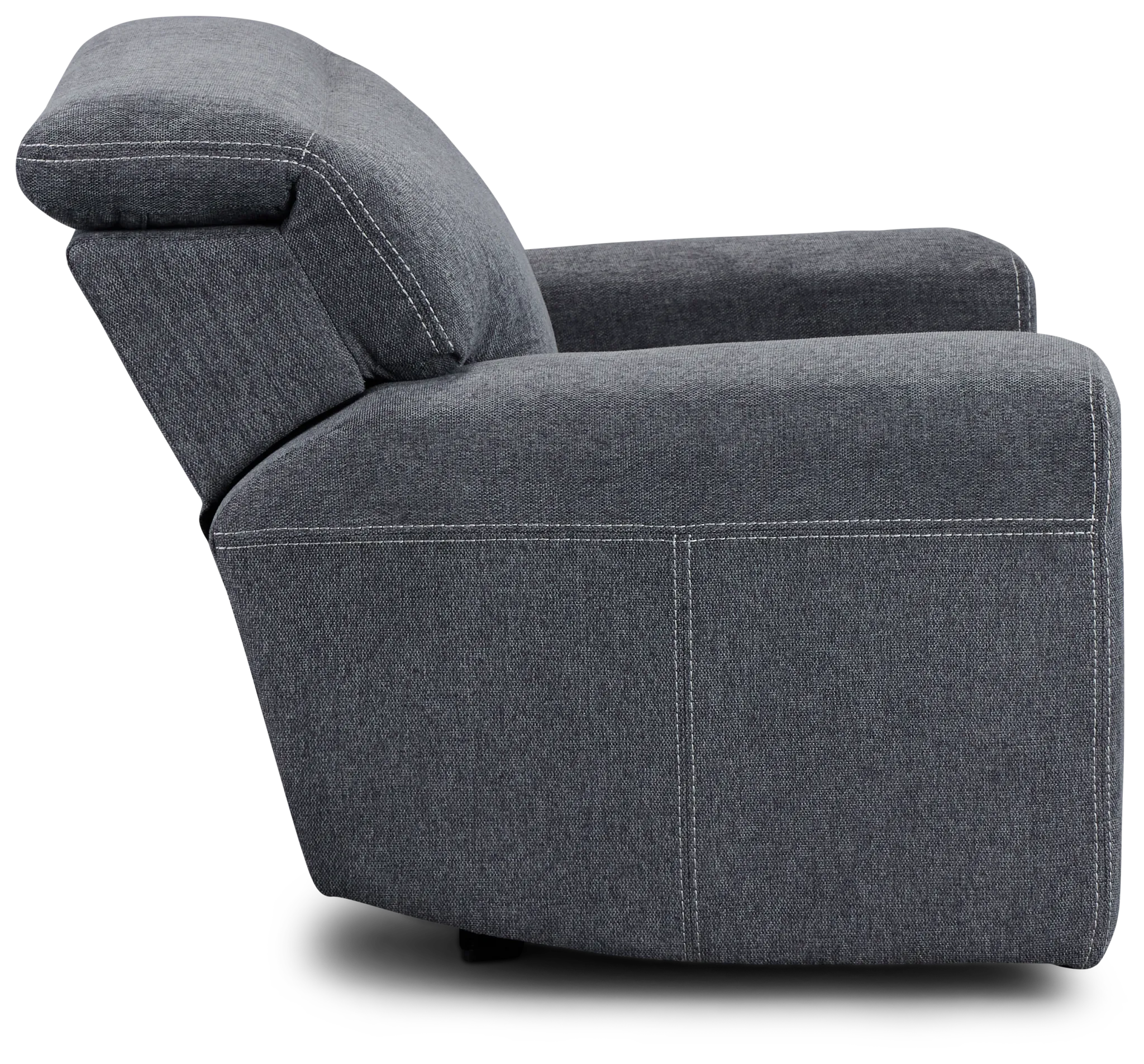 Callum Dark Gray Fabric Recliner