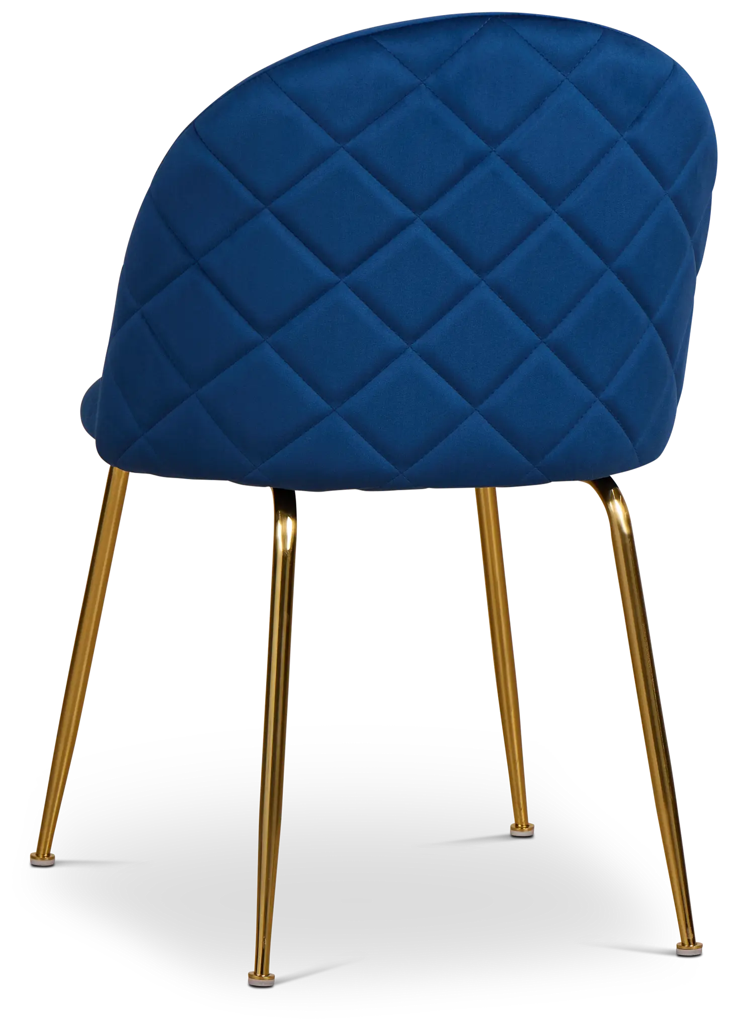 Capri Dark Blue Velvet Upholstered Side Chair W/ Gold Legs Capri Dark Blue Velvet Upholstered Side Chair W/ Gold Legs