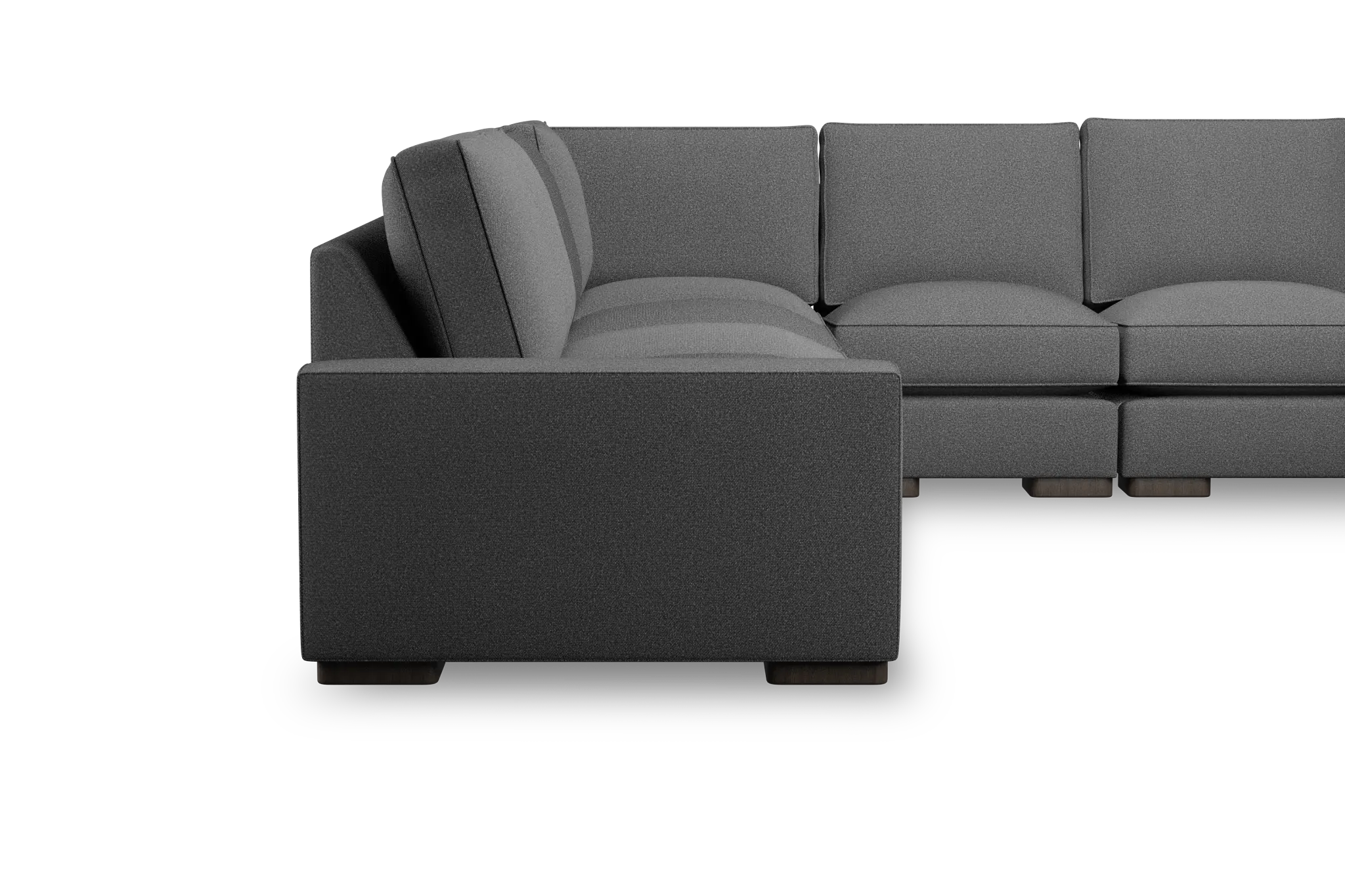 Edgewater Delray Dark Gray Large Two-arm Sectional Edgewater Delray Dark Gray Large Two-arm Sectional