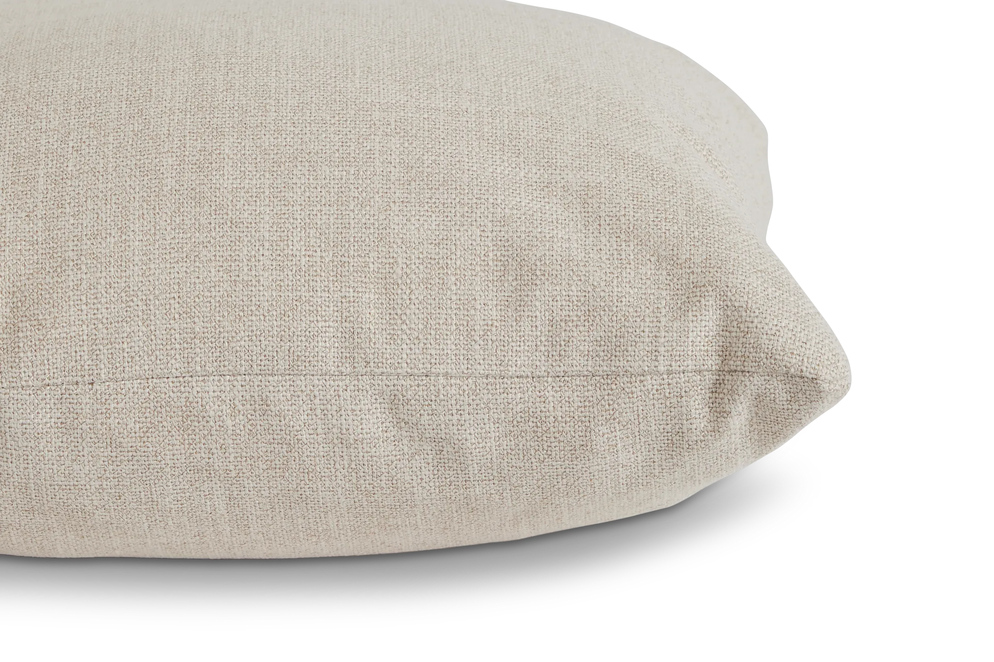 Haven Light Beige Fabric 20" Accent Pillow