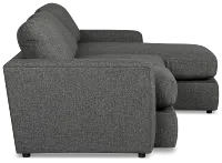 Brantley Dark Gray Fabric Right Chaise Sectional