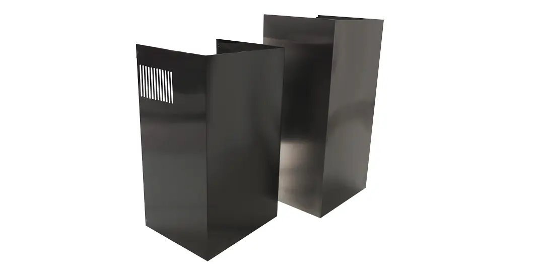 Xo Appliance Xob Black Duct Cover Extension Xo Appliance Xob Black Duct Cover Extension