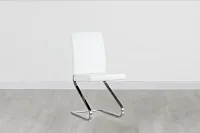 Corsica White Upholstered Side Chair