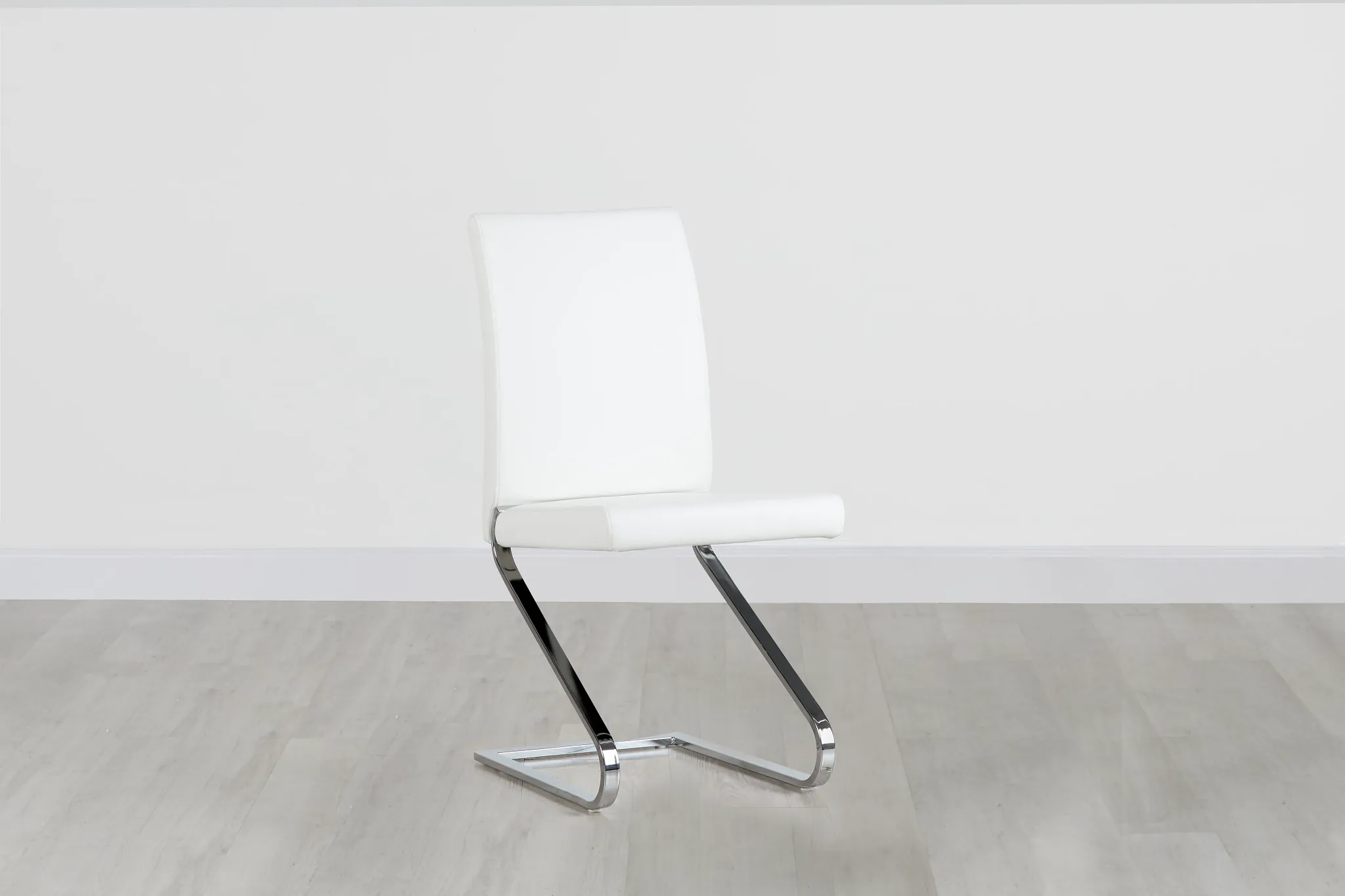 Corsica White Upholstered Side Chair