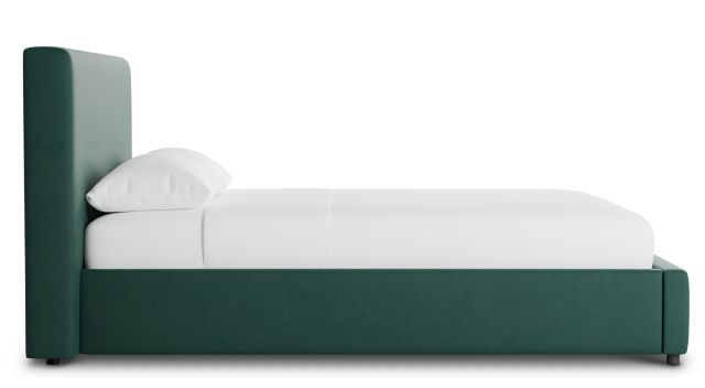 Grayton Joya Green 44" Upholstered Platform Bed