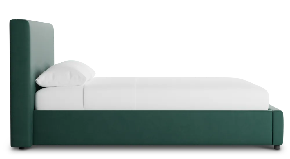 Grayton Joya Green 44" Upholstered Platform Bed