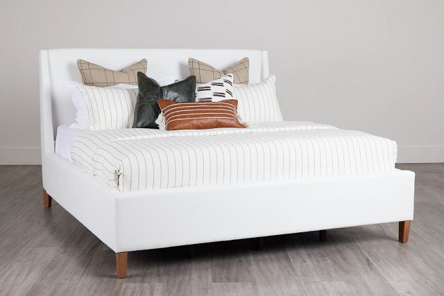 Provo White Uph Panel Bed