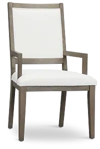 Alden Gray Upholstered Arm Chair