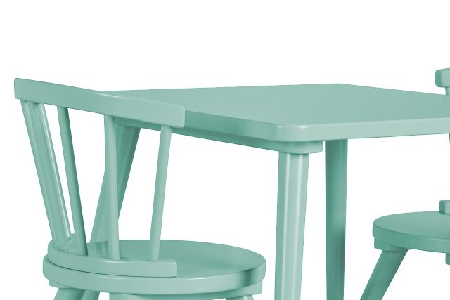 Windsor Light Blue Table & 2 Chairs (3)