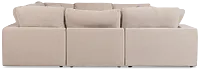 Breeze Taupe Fabric 8-piece Modular Sectional