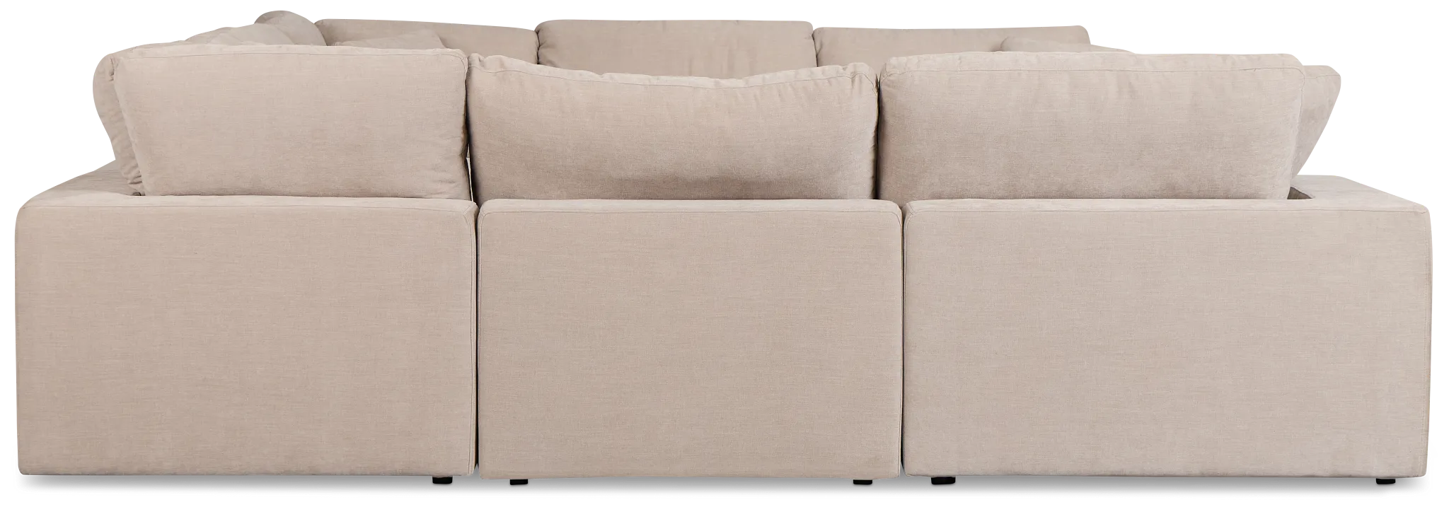 Breeze Taupe Fabric 8-piece Modular Sectional