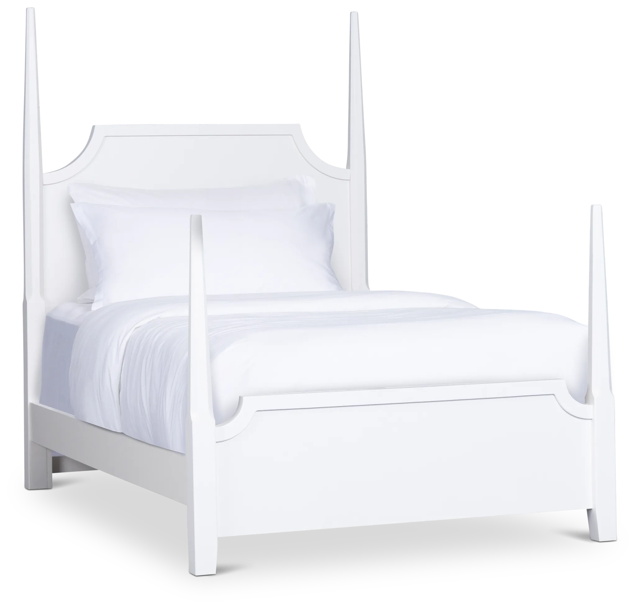 Carolina White Poster Bed
