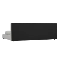 Grayton Delray Pewter 44" Upholstered Platform Bed