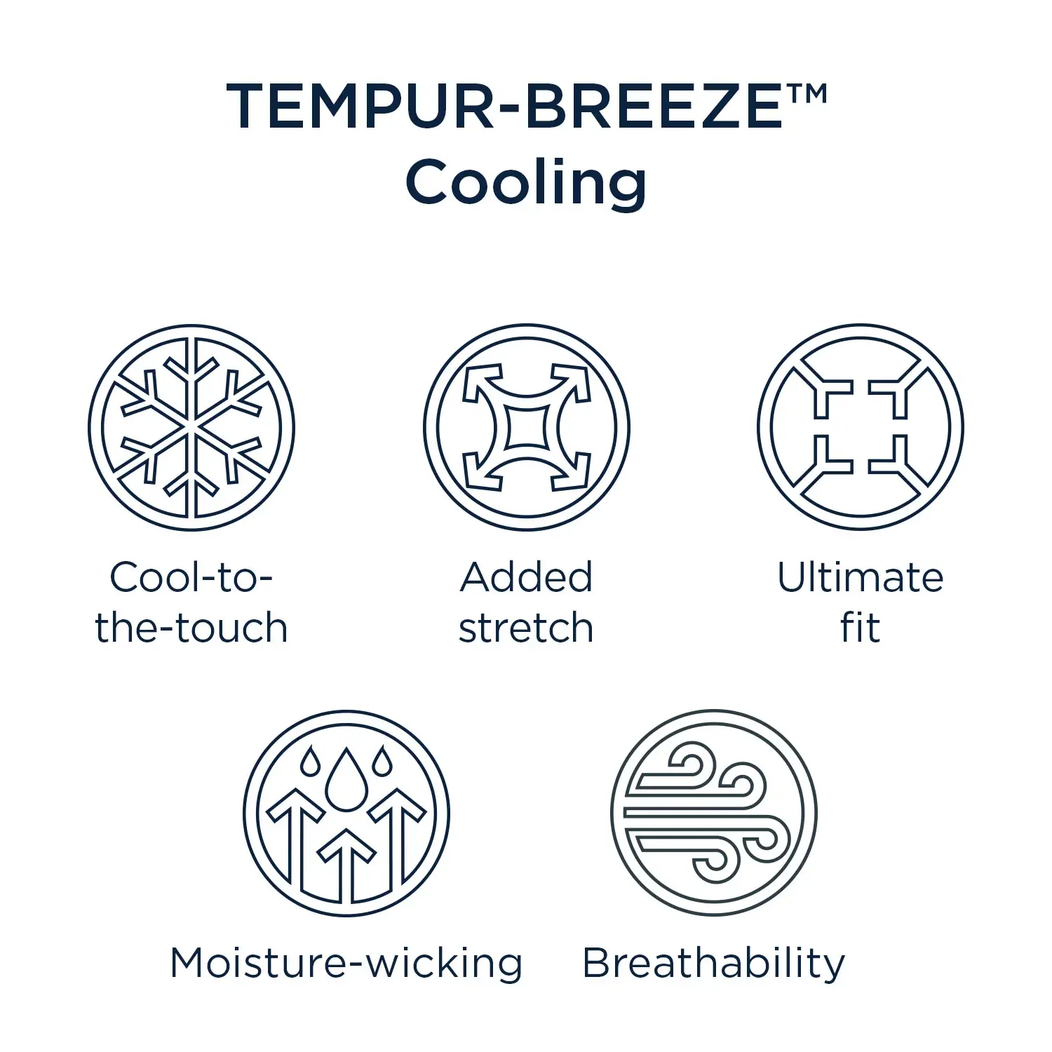 Tempur-pedic Breeze Cooling White Tencel Ctn Sheets Tempur-pedic Breeze Cooling White Tencel Ctn Sheets