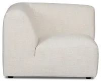 Baylor Light Beige Fabric Corner Chair